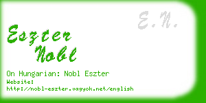 eszter nobl business card